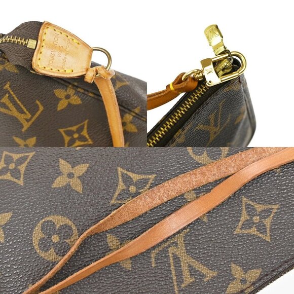 LOUIS VUITTON Pochette Accessoires Hand Bag Monogram Leather BN - Picture 15 of 16